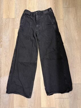 Studious Tokyo Wide Leg Baggy Black Jeans